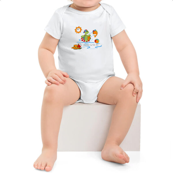 Body infantil Tartaruguinha na praia - Imagem 2