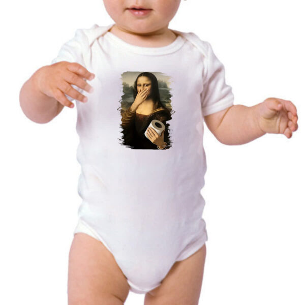 Body infantil Mona Lisa que fedo - Imagem 3