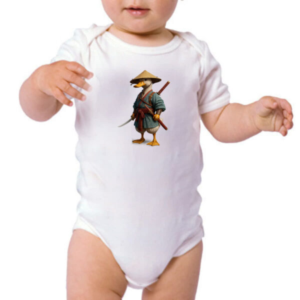 Body infantil Pato Samurai - Imagem 3