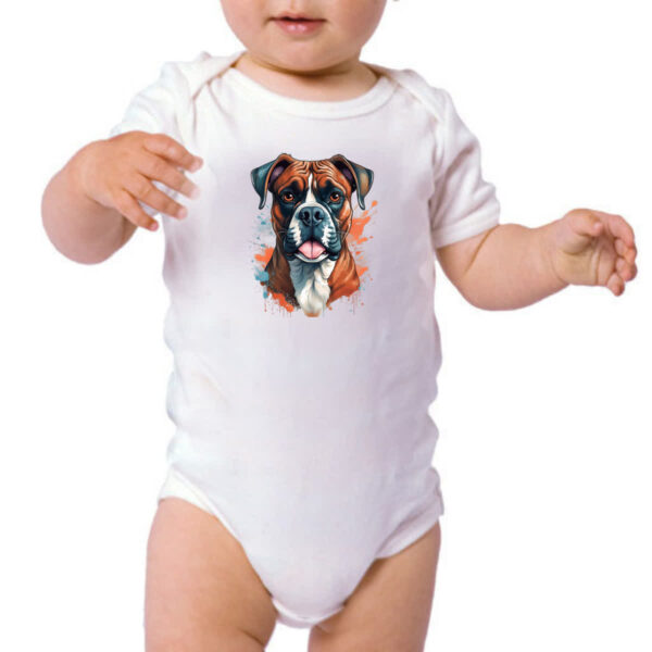 Body infantil Boxer Watercolor Arte - Imagem 3