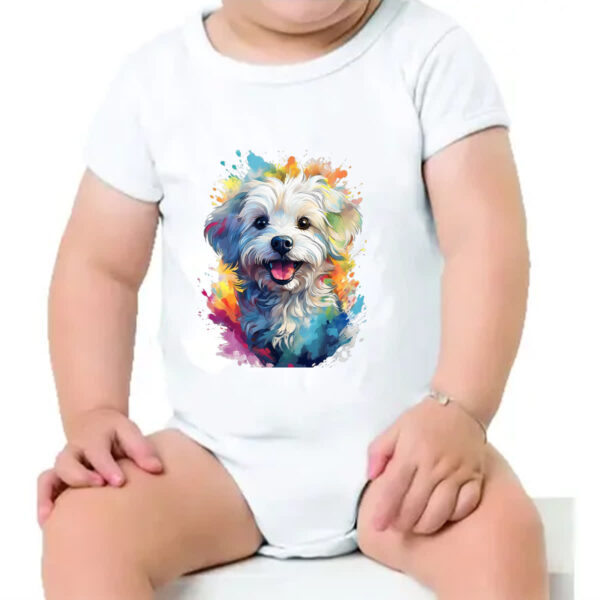 Body infantil Maltes Watercolor Arte - Imagem 4