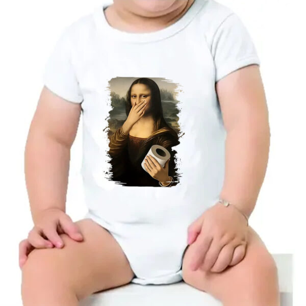 Body infantil Mona Lisa que fedo - Imagem 4