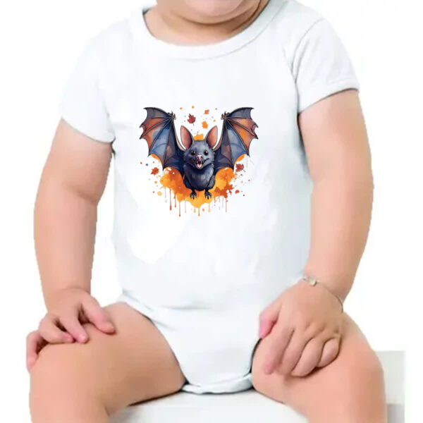 Body infantil Morcego Watercolor Arte - Imagem 4