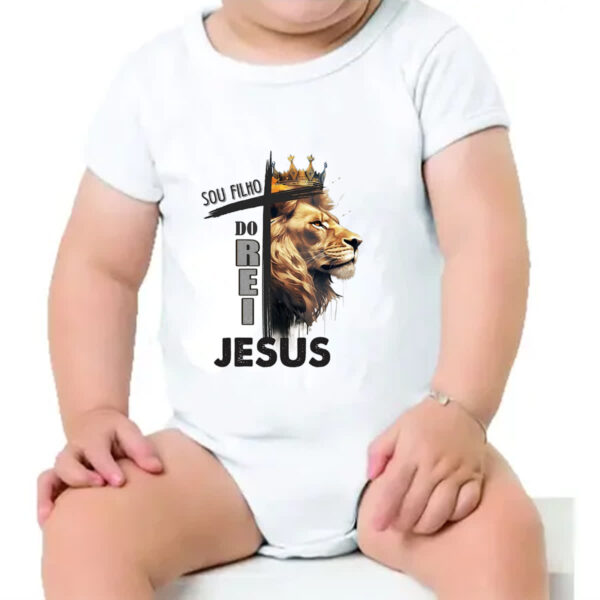 Body infantil Sou filho do rei Jesus - Imagem 4