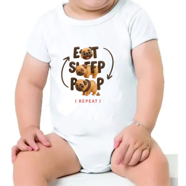 Body infantil Pug e o seu ciclo - Imagem 4