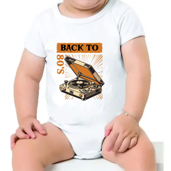 Body infantil Back to anos 80 vitrola - Imagem 4