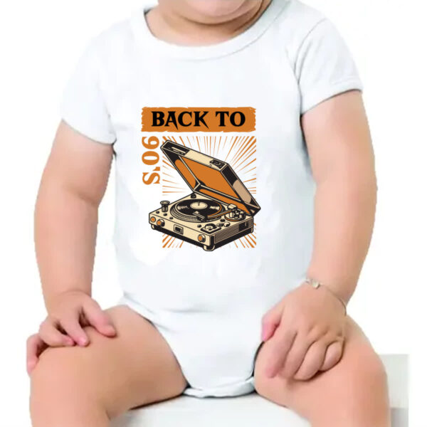 Body infantil Back to anos 90 vitrola - Imagem 4