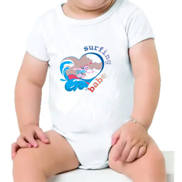 Body infantil Surfing Babe - Imagem 4