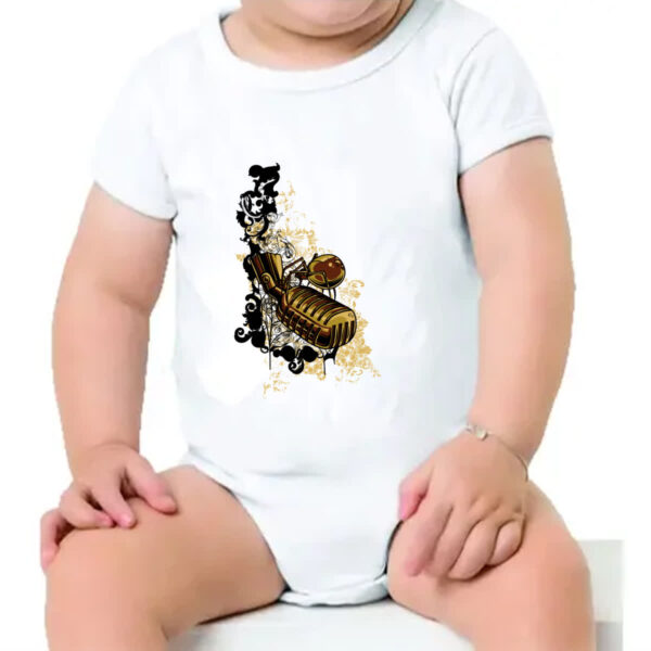 Body infantil Microofone Gothic Arte - Imagem 4
