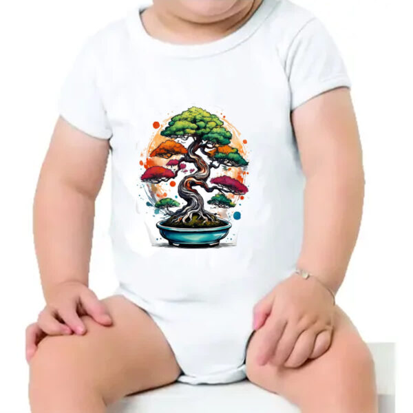 Body infantil Bonsai Watercolor Arte - Imagem 4