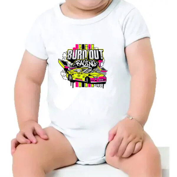 Body infantil Burn out racing - Imagem 4