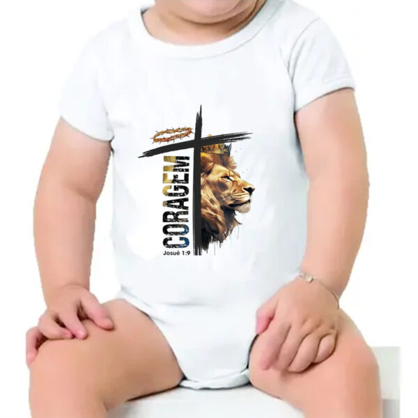 Body infantil Coragem Josue 1-9 - Imagem 4
