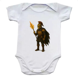 Body infantil Caveira guerreira medieval