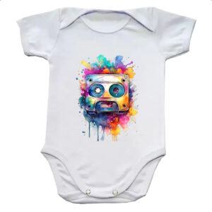 Body infantil Fita K7 Watercolor Arte
