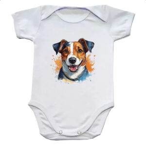 Body infantil Jack Russell Terrier Watercolor Arte