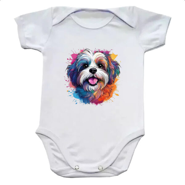 Body infantil Lhasa apso Watercolor Arte