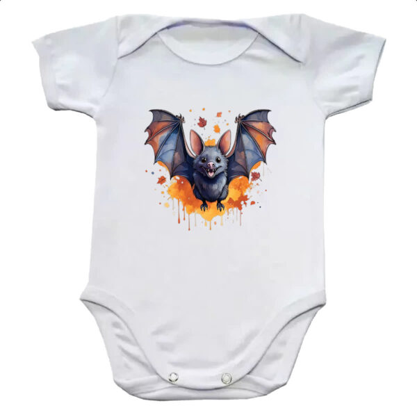Body infantil Morcego Watercolor Arte