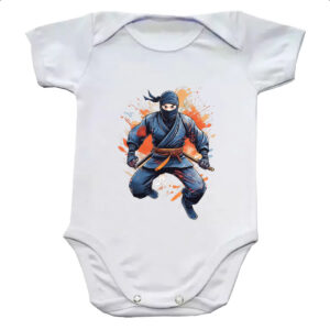 Body infantil Ninja Watercolor Arte