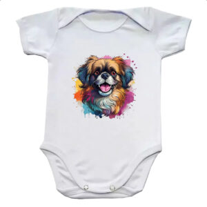 Body infantil Pequines Watercolor Arte