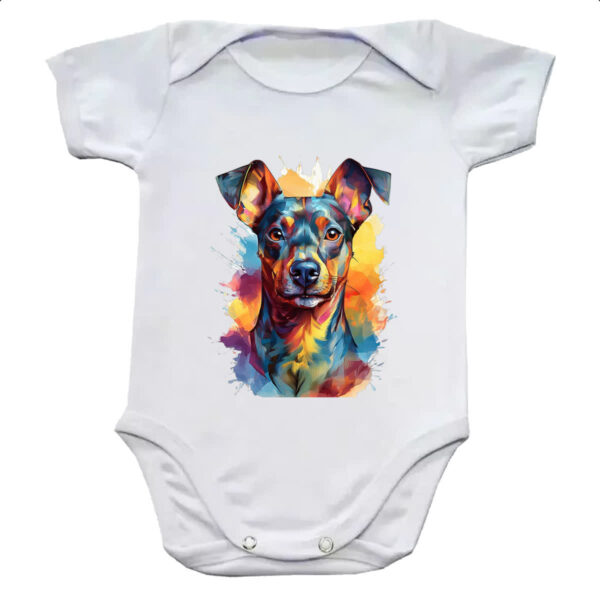 Body infantil Pinscher Watercolor Arte