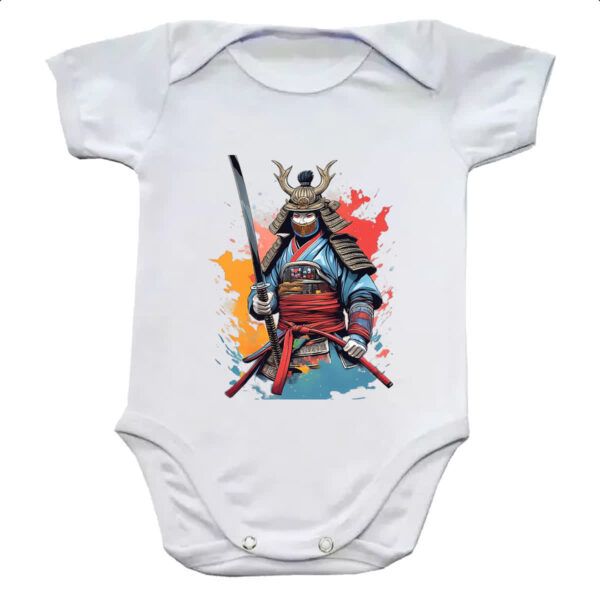 Body infantil Samurai Watercolor Arte