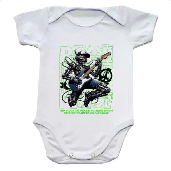 Body infantil Skull Robot Rock
