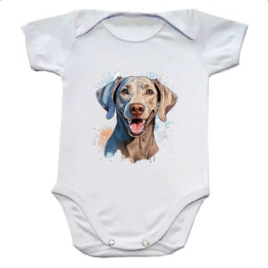Body infantil Weimaraner Watercolor Arte