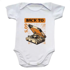 Body infantil Back to anos 60 vitrola