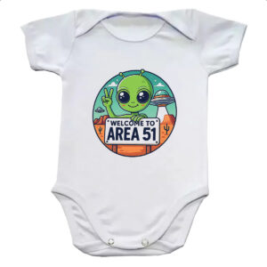 Body infantil Bem vindo a Area 51
