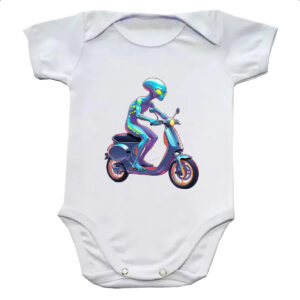 Body infantil ET andando de moto
