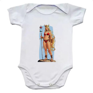Body infantil Guerreira Viking do tempo