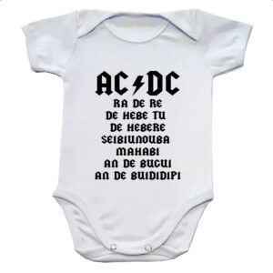 Body infantil AC DC Ragatanga