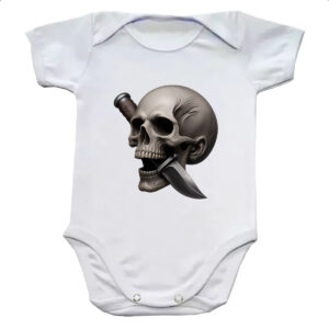 Body infantil Faca na caveira