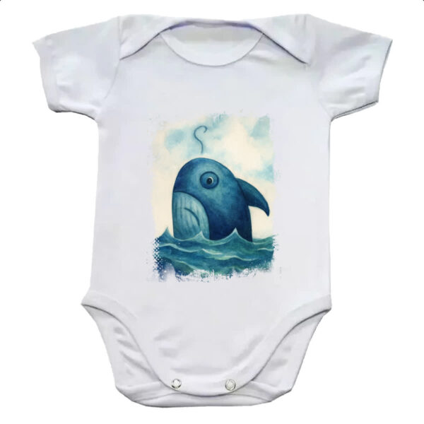 Body infantil Tubarao indeciso