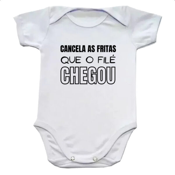 Body infantil Cancele as fritas que o file chegou
