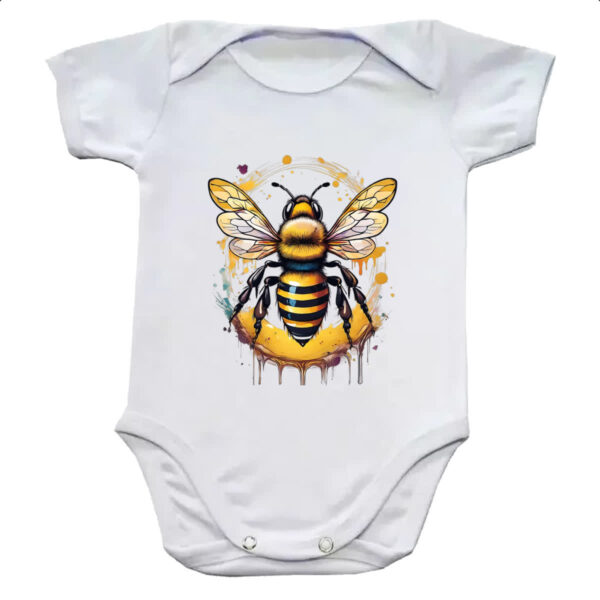 Body infantil Abelha Watercolor Arte