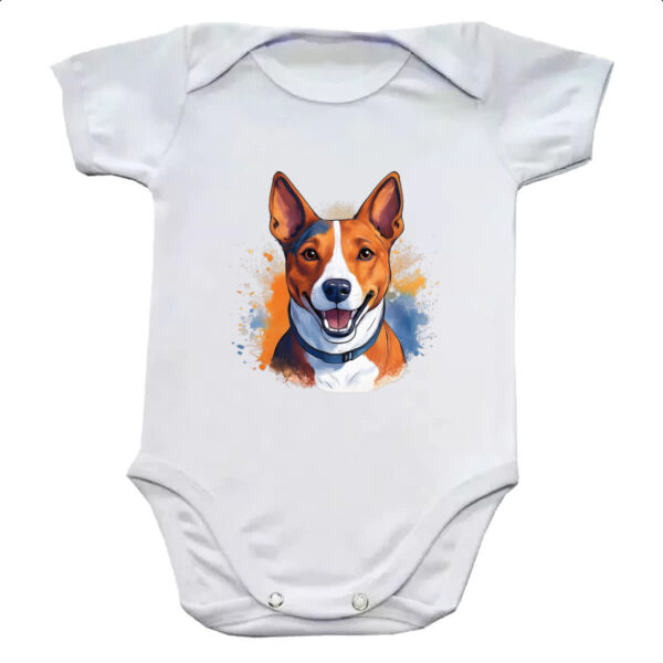 Body infantil Basenji Watercolor Arte