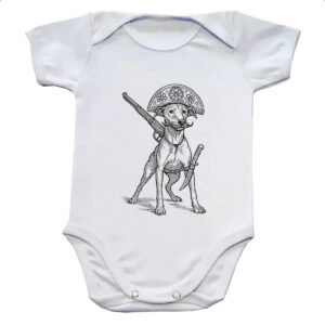 Body infantil Caramelo Cangaceiro Grafite