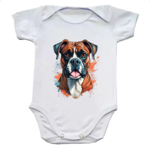 Body infantil Boxer Watercolor Arte