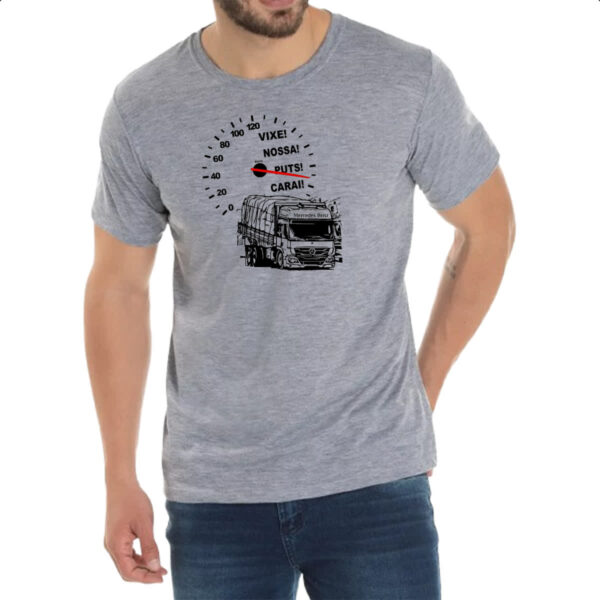 Camiseta Cinza Caminhao velocimetro - Imagem 2