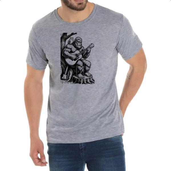 Camiseta Cinza Pe grande tocando violao - Imagem 2