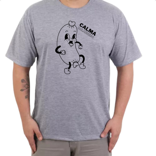 Camiseta Cinza Calma calabreso - Imagem 3