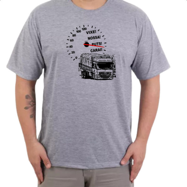 Camiseta Cinza Caminhao velocimetro - Imagem 3