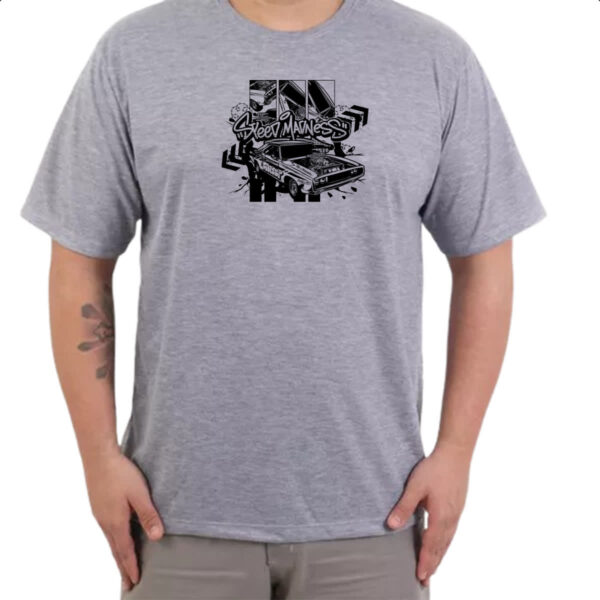 Camiseta Cinza Muscle Car Street Madness - Imagem 3