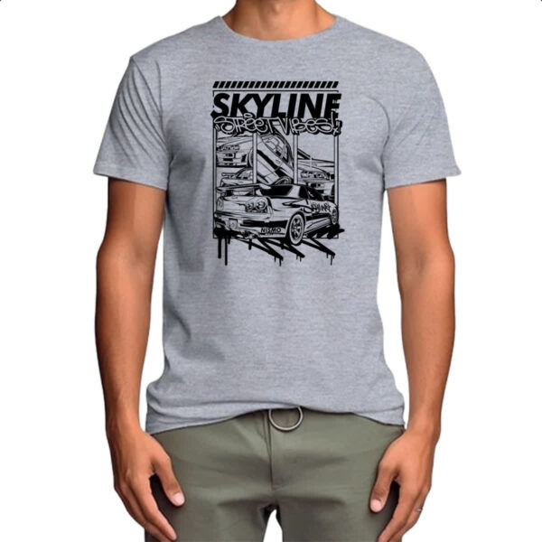 Camiseta Cinza Skyline Street Vibes - Imagem 4
