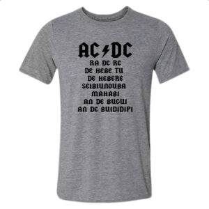 Camiseta Cinza AC DC Ragatanga