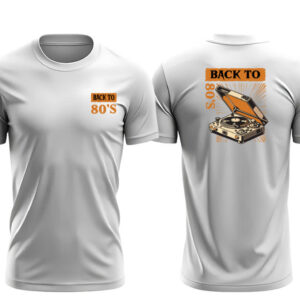 Camiseta Unissex Back to anos 80 vitrola FC