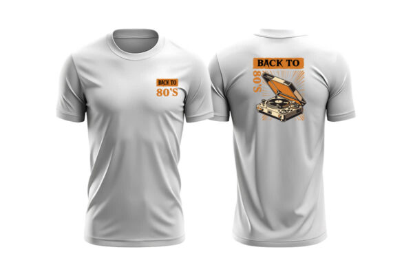 Camiseta Unissex Back to anos 80 vitrola FC