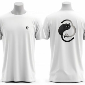 Camiseta Unissex Yin Yang Gatos FC