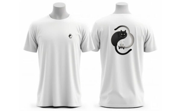 Camiseta Unissex Yin Yang Gatos FC